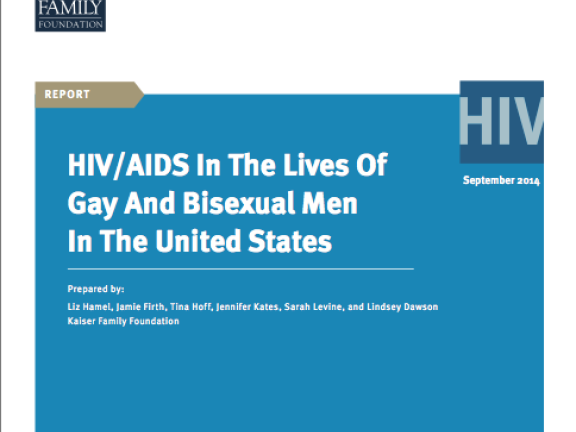 HIV/AIDS in the Lives of Gay & Bi Men in the US report Cover