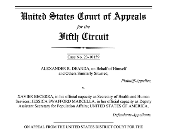 Deandra v Becerra Amicus Brief Front Page