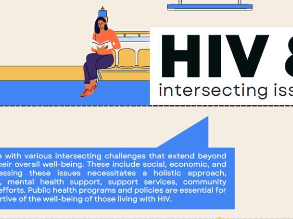 Screenshot of the first page of HIV and Intersecting issues fact sheet