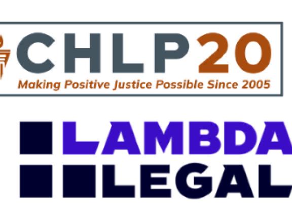 Logos for Prep for All, CHLP, GLAAD, CHLPI, and Lambda