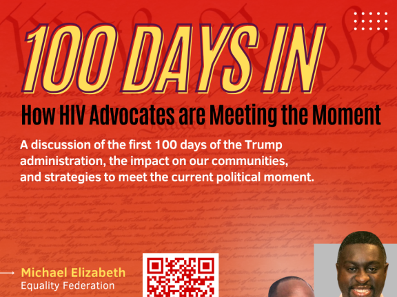 Event flyer in red with yellow and black type with event title and details.