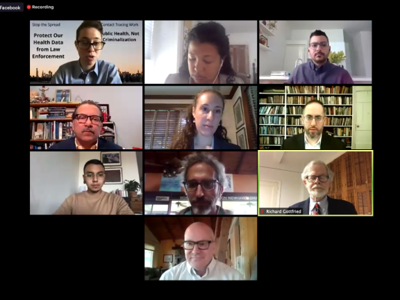 Zoom webinar screenshot with 10 people