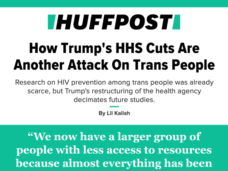 Screenshot of HuffPost logo, headline and quote from Mandisa.