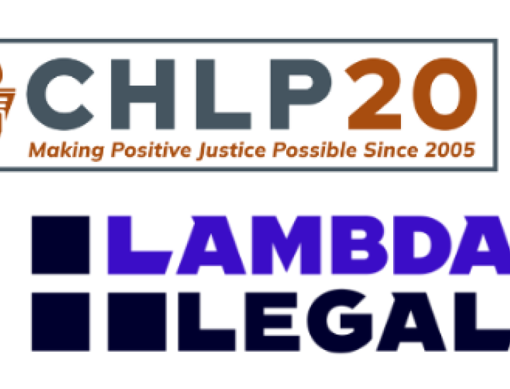 Logos for Prep for All, CHLP, GLAAD, CHLPI, and Lambda